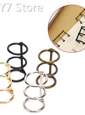 2Pcs 3 Rings Loose Leaf Metal Book Binder For Notebook Album