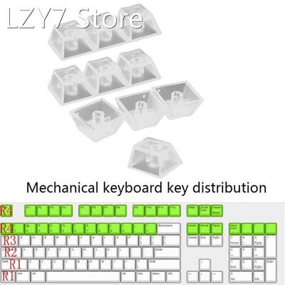 10Pcs Transparent ABS Keycaps Mechanical keyboard Matte Back