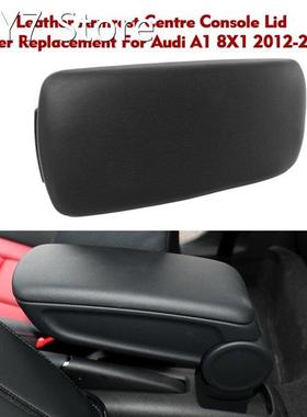 Leather Armrest Centre Console Lid Cover Replacement For Aud