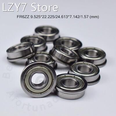 Flange 10pcs FR6ZZ 9.525*22.225(24.613)*7.142MM Free shippi