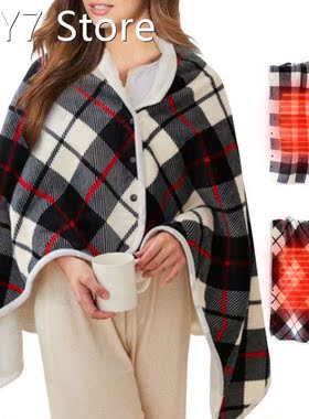 Electric Blanket Shoulder Heated Shawl Wrap USB Rechargeable