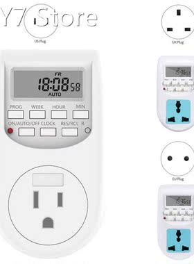 LCD Digital Programmable Timer Switch Electronic Timer Socke