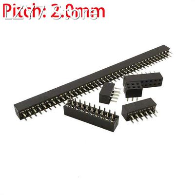 10Pcs 2.0mm Pitch Double Row Female 2*2P-40 Pin Pin Header S
