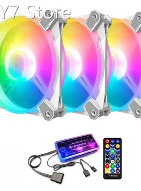 RGB LED Computer Case Cooling Fan Quiet Silent Chassis Heats