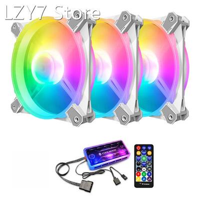 RGB LED Computer Case Cooling Fan Quiet Silent Chassis Heats