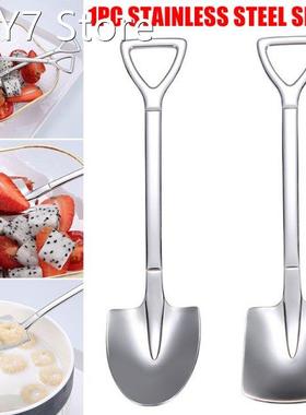 Stainless Steel Shovel Dessert Spoon Food Ices Cream Candy T