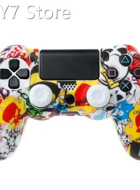 Multicolor Silicone Cover + 2 Joystick Cases Kit For Dualsho