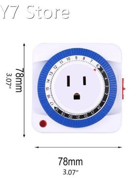 Home Smart Timer Switch Socket 24-Hour Cycle Timing US Plug
