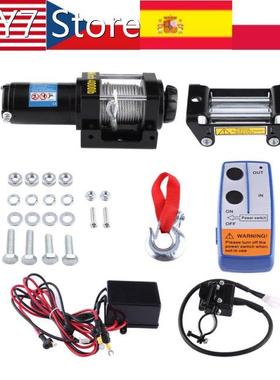4000lbs Electric Recovery Winch Kit ATV Trailer Truck Car DC