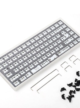 84 Kit CNC Acrylic Case Anodized Plate Underglow RGB Fully P