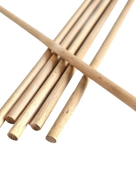 10pcs 30cm Long 5mm-50mm DIY Wooden Round Dowel Rods Pole