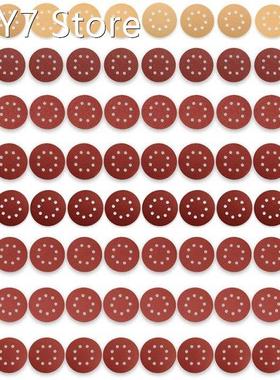 80 Pieces 125 Mm Sanding Discs, Paste Sandpaper, Used for Ma