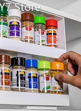 Delicate Spice Rack Double Storage Food Rack Multi-Function