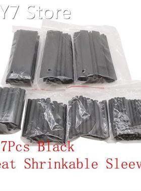 127Pcs/Set Black Heat Shrink Tube Shrinking Assorted Kit Pol