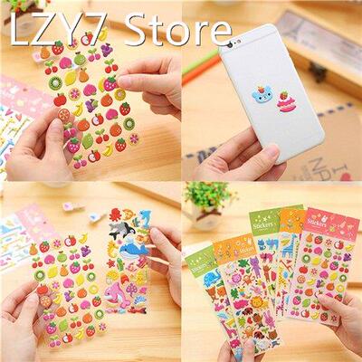 1 PCS Kawaii Cartoon 3D Bubble stickers DIY Diary Scrapbook