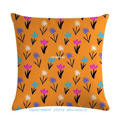 45x45cm Small Fresh Countryside Style Floral Series Pillowca
