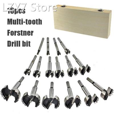 15 16Pcs Set 6-54mm Multi-tooth Forstner Boring Drill Bits K