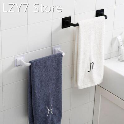 Towel Tack Bathroom Shelf Rag Rack Sucker-free Perforation K