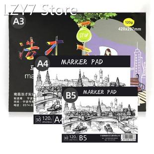 A3/A4/B5 Drawing Paper Pad Notebook Sketch Book for Marker A