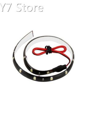 CATUO 1pc 30cm 12V 15 LED Car Auto Motorcycle Strip Lamp Fle