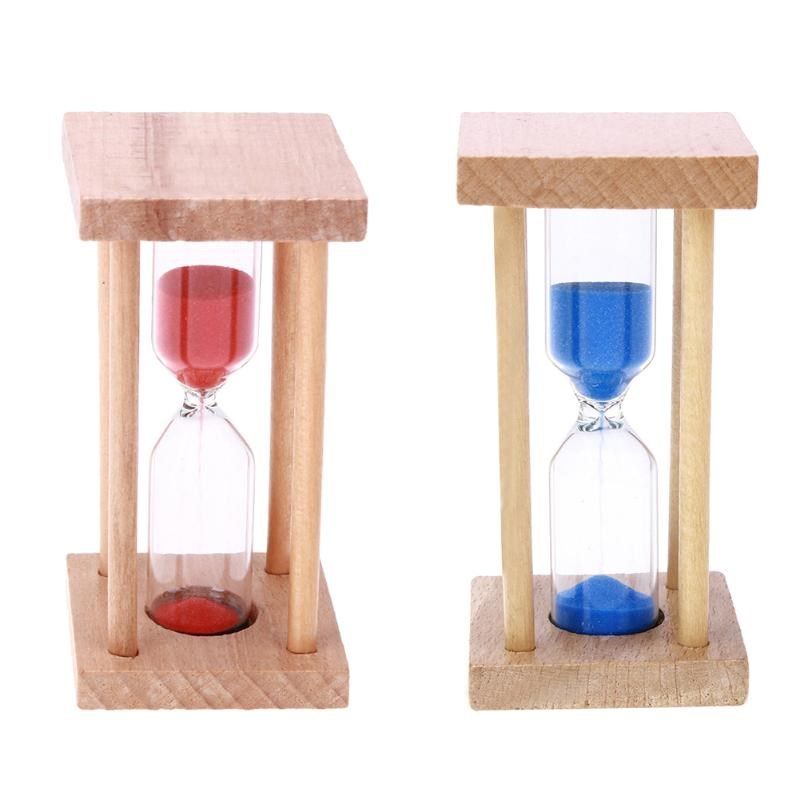 Wood Frame Glass Hourglass Creative Desktop 5 Minutes Hourgl