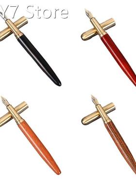 Vintage Wooden Fountain Pen Stainless Nib Piston-Filled Gift