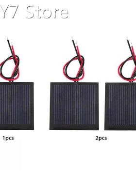 1V 200mA Polycrystalline Silicon Solar Panel 40x40mm 0.2W wi