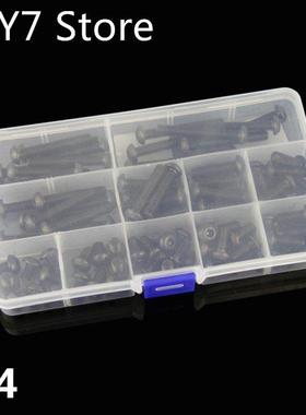 195pcs M4 Alloy Steel 10.9 Level Black Hexagon Socket Button