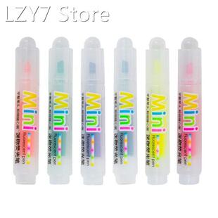 Set of 6Pcs Portable Markers Pens Colored Highlighters Chise