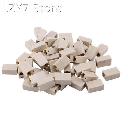 50Pcs Network Ethernet Lan Cable Joiner Bilateral 8 Pins Cou
