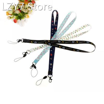 1pcs Cartoon Print Mobile Phone Neck Strap Cute Keys Lanyard