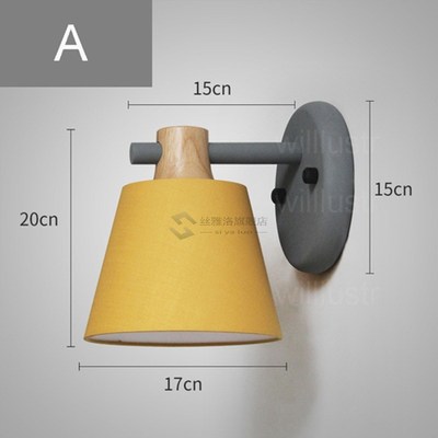 macaron color shade wall light bedside kitchen hotel restaur