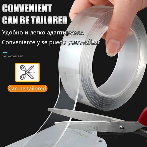 1M/3M/5M Double Sided Tape Nano Tape Transparent NoTrace Reu