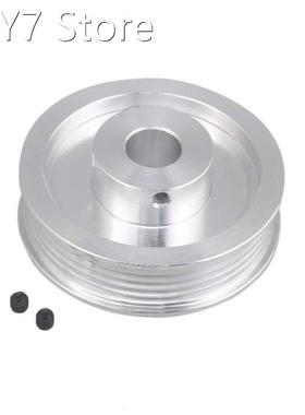 Multi-slot Belt Pulley 6061 Aluminum 58mm Dia 12mm Inner Dia