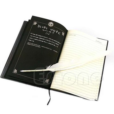 New Death Note Cosplay Notebook & Feather Pen Book Animation