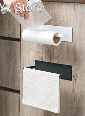 Kitchen Paper Towel Rack Roll Paper Rack Free Perforation Wa