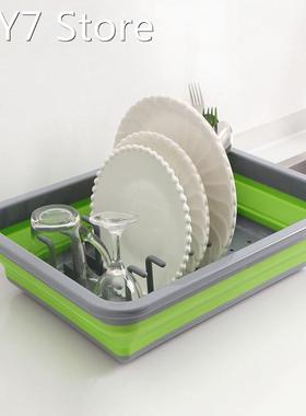 Foldable DIY Dish Rack Kitchen Storage Holder Drainer Bowl T