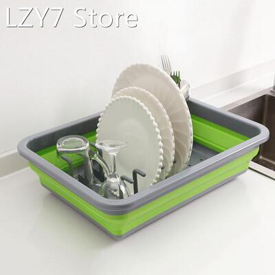 Foldable DIY Dish Rack Kitchen Storage Holder Drainer Bowl T