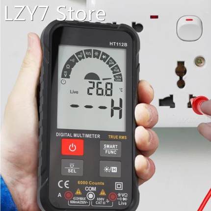 HT112B Professional Smart Digital Multimeter Auto 600V True