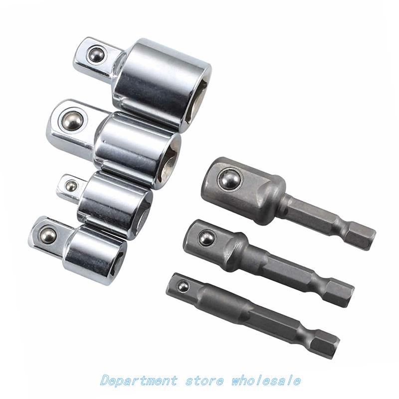 7PCS Socket Wrench Carbon Steel Universal Spanner Grip Ratch