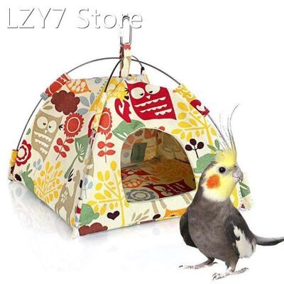 Bird Parrot Nest House Bed Habitat Cave Hanging Tent Parakee