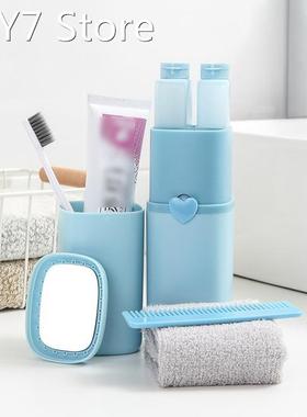 8PCS/ Set Tumbler Set Bathroom Accessories Set Wash Kit Toot