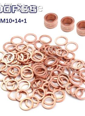 120/100/50/20pcs 10x14x1mm Copper Sealing Washer Solid Gaske