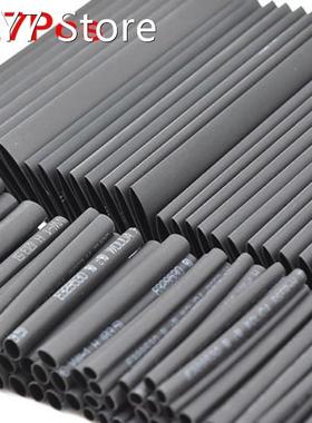 127Pcs Black Weatherproof Heat Shrink Sleeving Tubing Tube A