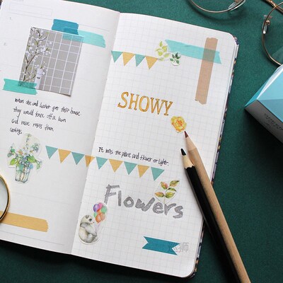 Miss Ben color series solid color and paper tape hand accoun