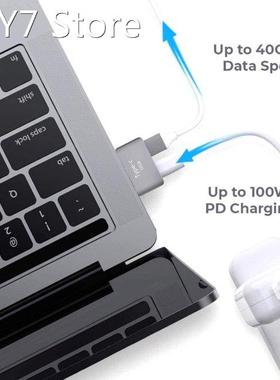 USB Dual Type-C Short Extender Male to Female Extension Adap