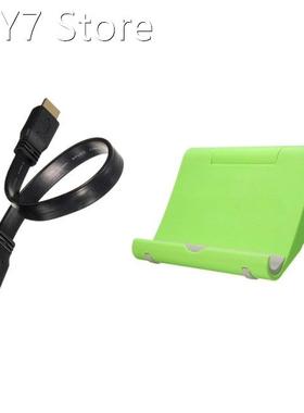 1 Pcs Short HDMI Male To Male Plug Flat Cable Cord Full HD &