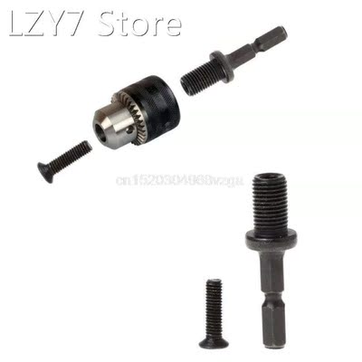 1/4 6mm Hex Shank Keyless Drill Bit Chuck Adapter Converter