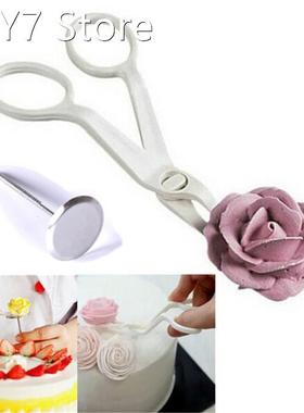 Piping Flower Scissors Nail Safety Rose Decor Lifter Fondant