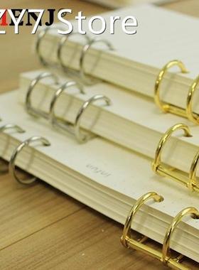 2pcs Metal Plated Loose Leaf Book Binder Hinged Ring Binding
